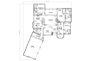 European Style House Plan - 4 Beds 4.5 Baths 4300 Sq/Ft Plan #17-644 