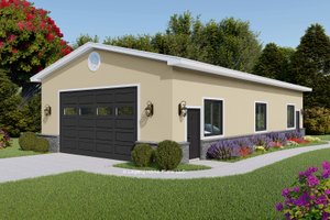 Contemporary Exterior - Front Elevation Plan #932-928