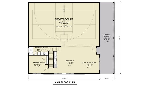 House Blueprint - Country Floor Plan - Main Floor Plan #1070-254