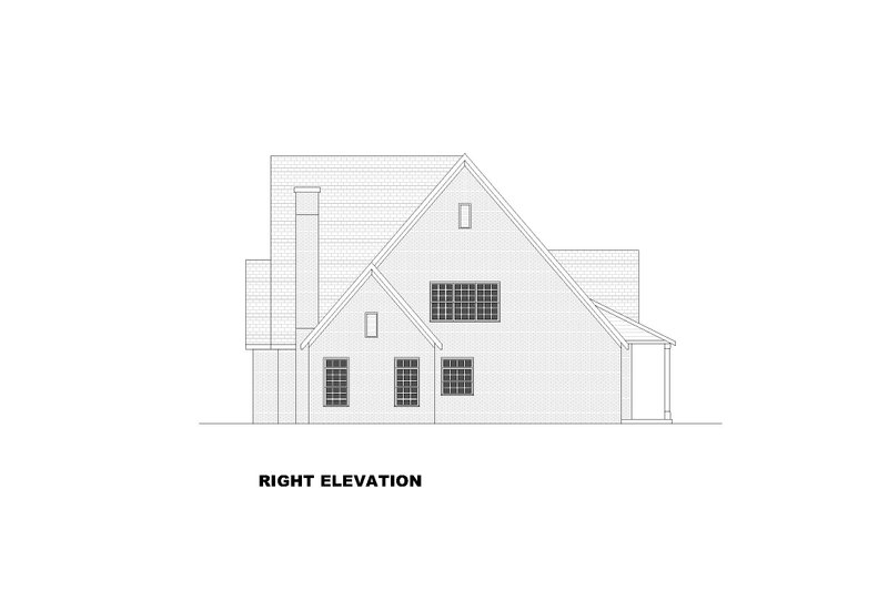 Architectural House Design - Exterior - Other Elevation 2 for European House Plan #1117-9 - 3 bed, 3.5 bath