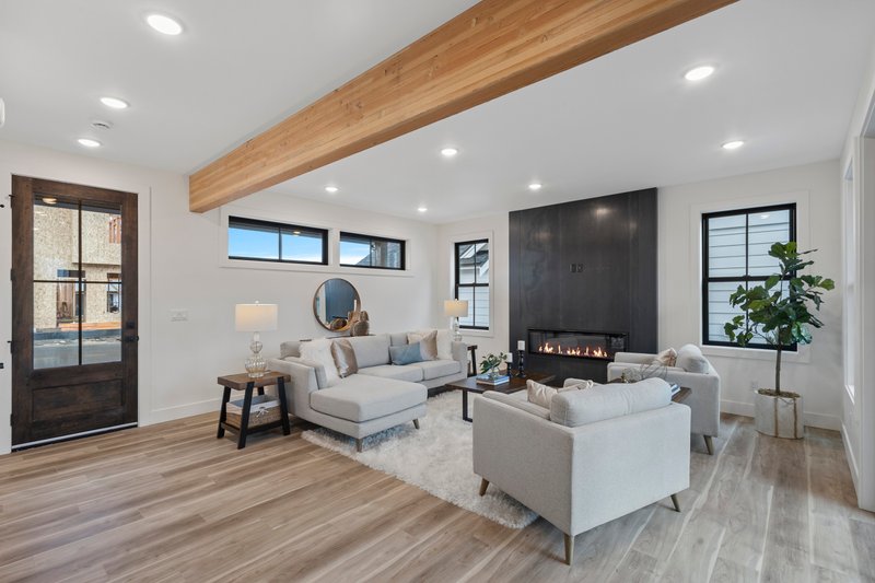 Architectural House Design - Interior - Family Room 1 for Contemporary House Plan #1070-244 - 3 bed, 2.5 bath