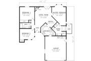 Ranch Style House Plan - 3 Beds 2 Baths 1258 Sq/Ft Plan #1-214 