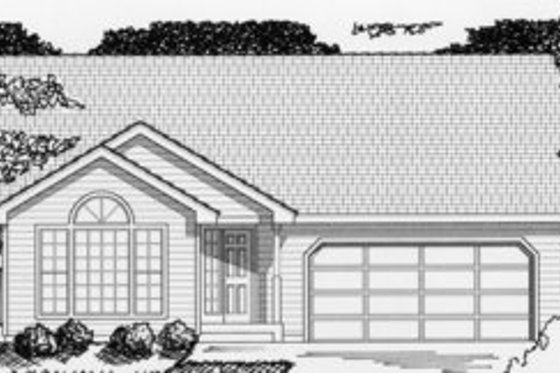 Exterior - Front Elevation for Ranch House Plan #112-103 - 2 bed, 1 bath