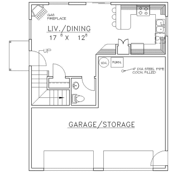 Farmhouse Floor Plan - Main Floor Plan #117-247