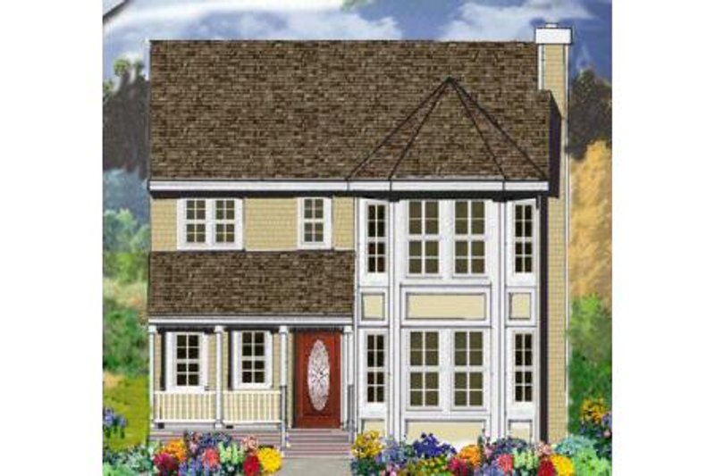 Dream House Plan - Farmhouse Exterior - Front Elevation Plan #3-197