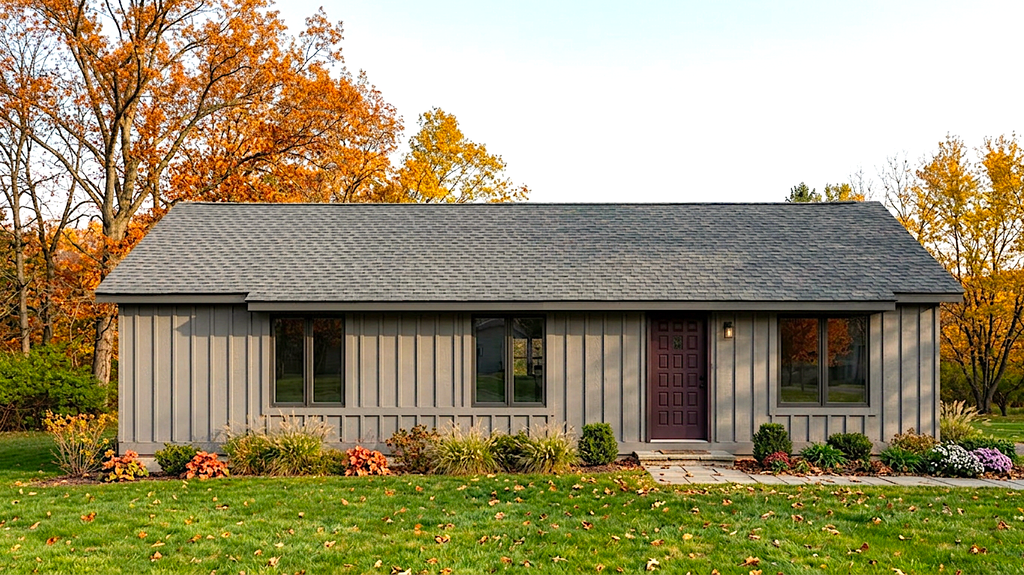 Exterior - Front Elevation 2 for Contemporary House Plan #30-250 - 3 bed, 2 bath