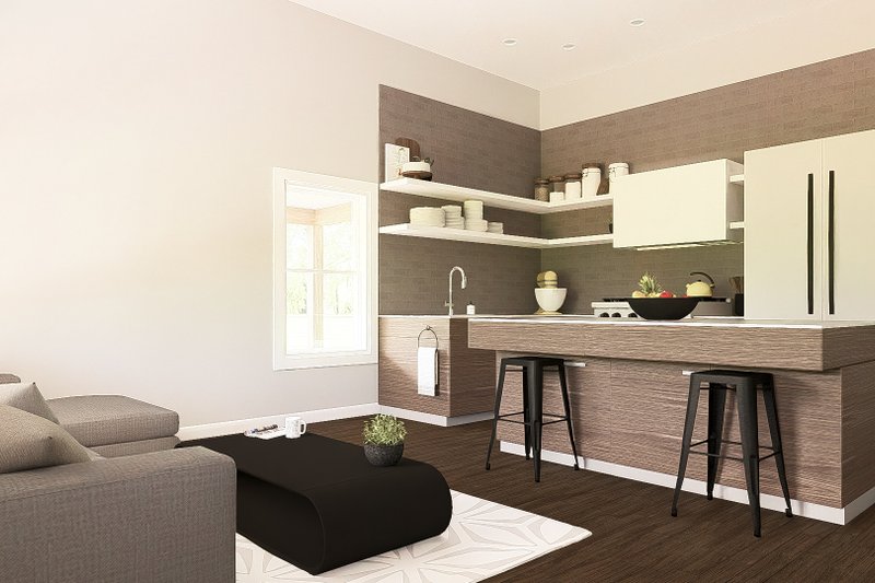 Home Plan - Interior - Kitchen for Barndominium House Plan #1064-392 - 1 bed, 1 bath