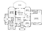European Style House Plan - 4 Beds 3 Baths 2387 Sq/Ft Plan #929-570 