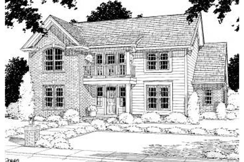 Home Plan - Traditional Exterior - Front Elevation Plan #20-311