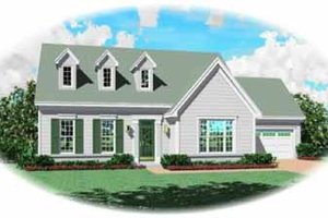 Colonial Exterior - Front Elevation Plan #81-225