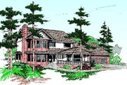 Traditional Style House Plan - 4 Beds 3.5 Baths 2599 Sq/Ft Plan #60-199 