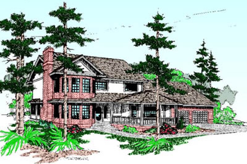 Home Plan - Traditional Exterior - Front Elevation Plan #60-199