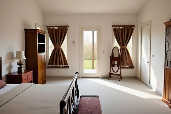 Interior - Master Bedroom for Barndominium House Plan #1118-5 - 3 bed, 3 bath