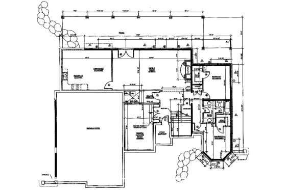 Floor Plan - Lower Floor for European House Plan #5-191 - 5 bed, 3.5 bath