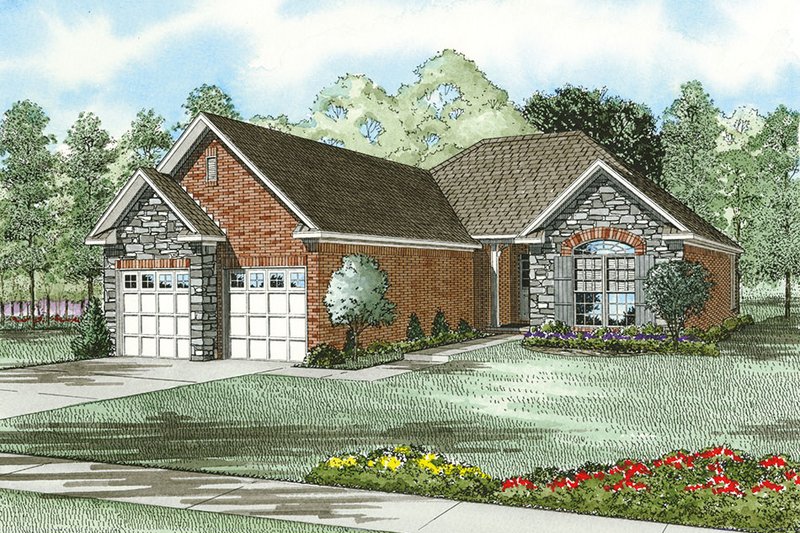 Dream House Plan - Country Exterior - Front Elevation Plan #17-2654