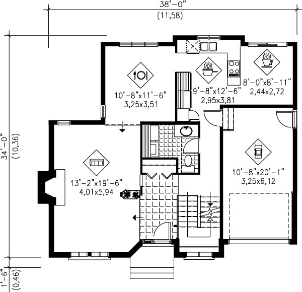 Floor Plan - Main Floor Plan #25-2238