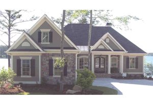 Architectural House Design - European Exterior - Front Elevation Plan #1054-51