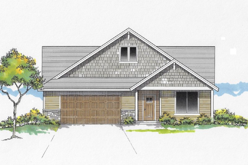 House Design - Craftsman Exterior - Front Elevation Plan #53-636