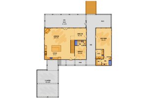 Floor Plan - Main Floor for Country House Plan #1081-41 - 2 bed, 2.5 bath