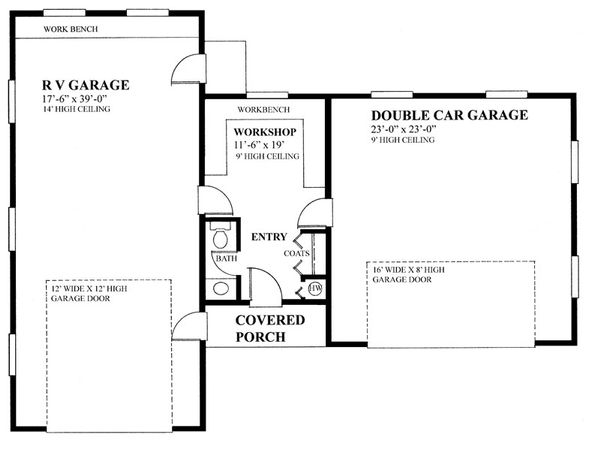 Architectural House Design - Cottage Floor Plan - Main Floor Plan #118-127