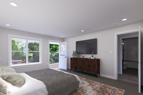 Interior - Bedroom for Barndominium House Plan #1060-230 - 1 bed, 2.5 bath
