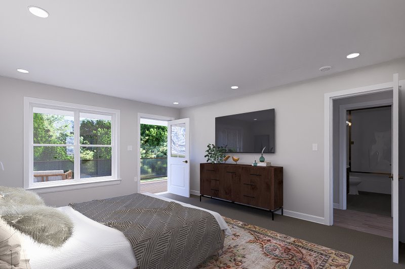 Home Plan - Interior - Bedroom for Barndominium House Plan #1060-230 - 1 bed, 2.5 bath