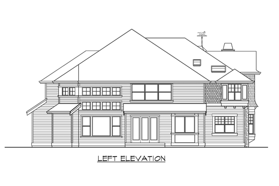 Exterior - Other Elevation 2 for European House Plan #132-168 - 4 bed, 3.5 bath