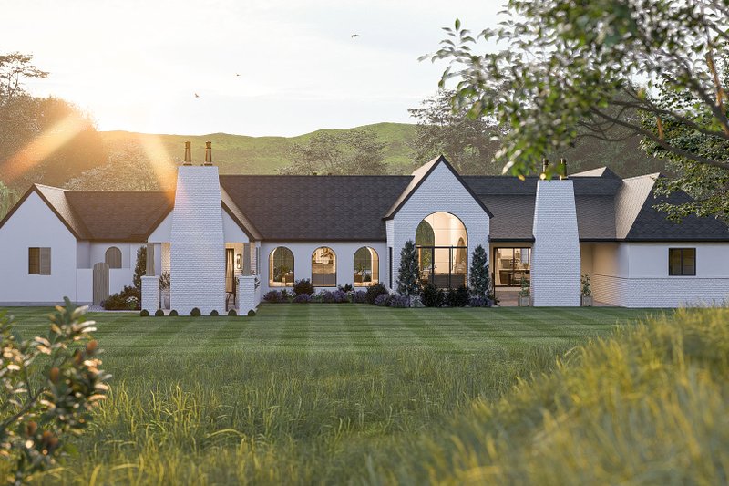 Dream House Plan - Exterior - Rear Elevation 2 for Cottage House Plan #455-696 - 3 bed, 4 bath