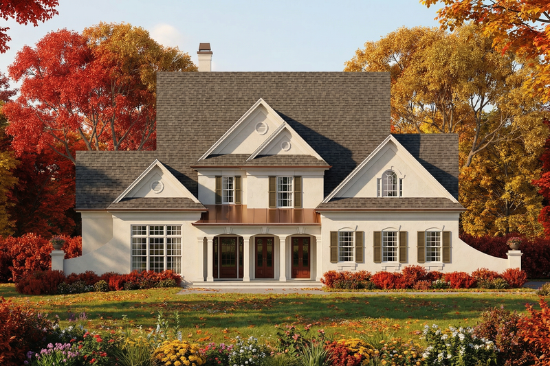 Home Plan - Exterior - Front Elevation 2 for Traditional House Plan #119-361 - 4 bed, 2.5 bath