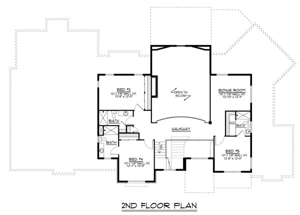 Dream House Plan - Contemporary Floor Plan - Upper Floor Plan #1064-332