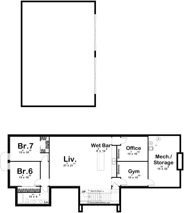 Dream House Plan - Barndominium Floor Plan - Lower Floor Plan #455-697