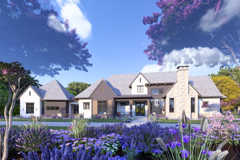 Dream House Plan - Tudor Exterior - Front Elevation Plan #1069-37