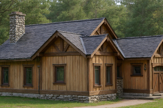 Exterior - Front Elevation for Craftsman House Plan #921-12 - 2 bed, 2 bath