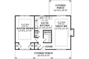 Cottage Style House Plan - 1 Beds 1 Baths 792 Sq/Ft Plan #456-30 