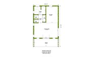 Contemporary Style House Plan - 0 Beds 1 Baths 485 Sq/Ft Plan #1106-112 Floor 