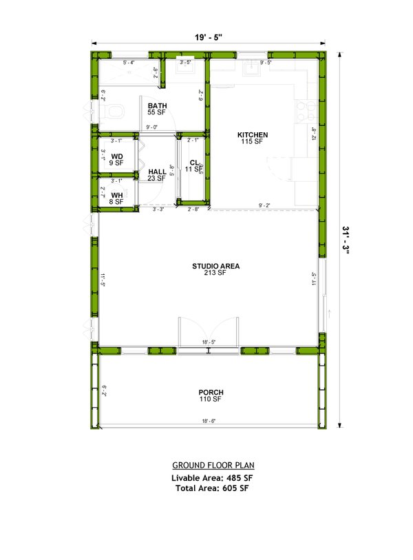 Contemporary Floor Plan - Main Floor Plan #1106-112