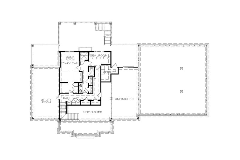 Home Plan - Floor Plan - Other Floor for Farmhouse House Plan #54-446 - 3 bed, 2 bath