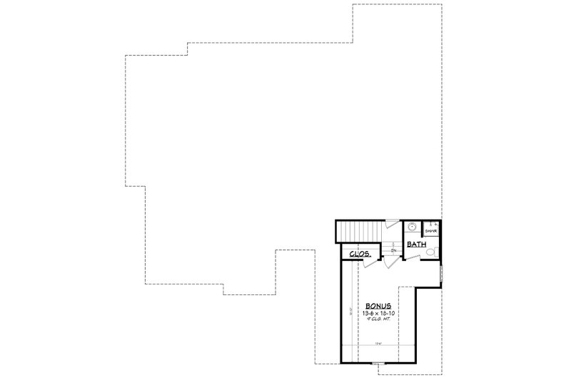Home Plan - Floor Plan - Upper Floor for Country House Plan #430-193 - 3 bed, 2 bath