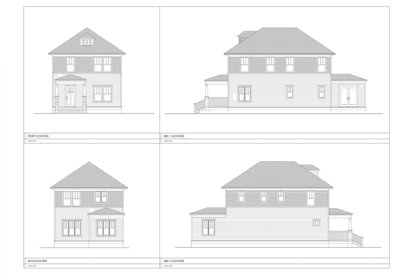 House Design - Exterior - Other Elevation for Craftsman House Plan #461-60 - 4 bed, 3 bath