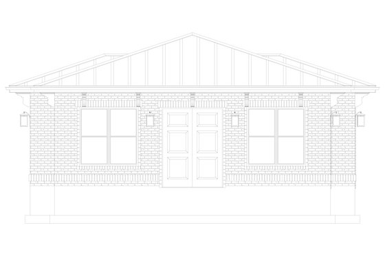 Exterior - Other Elevation for Traditional House Plan #1060-373, 0 bath