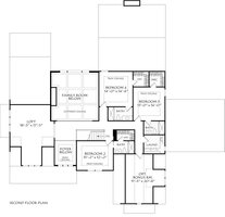 Floor Plan - Upper Floor for Traditional House Plan #927-1024 - 5 bed, 5.5 bath