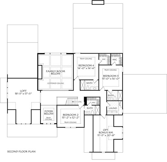 Traditional Style House Plan - 5 Beds 5.5 Baths 4639 Sq/Ft Plan #927 ...