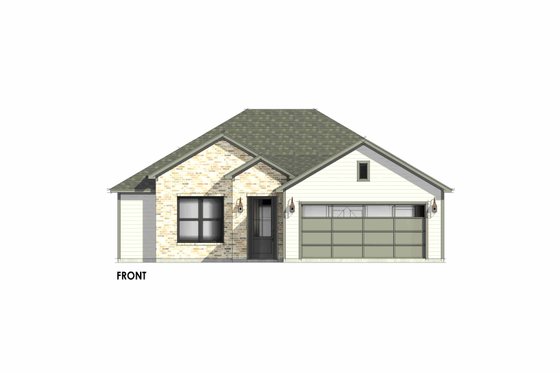 Exterior - Front Elevation 6 for Traditional House Plan #1096-119 - 3 bed, 2 bath