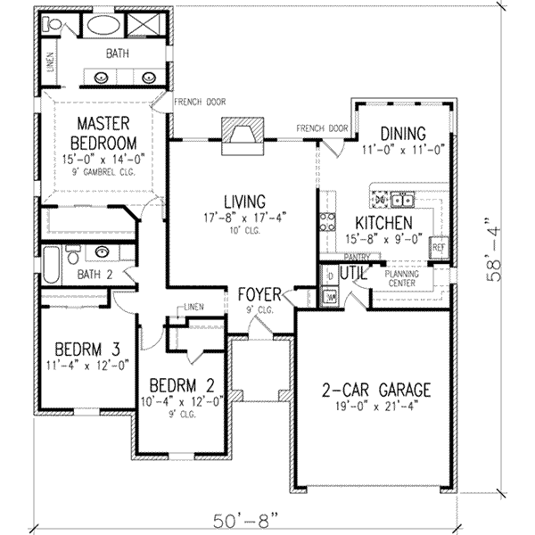 Home Plan - European Floor Plan - Main Floor Plan #410-321
