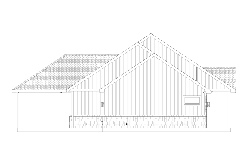 House Design - Exterior - Other Elevation 2 for Country House Plan #1127-6 - 3 bed, 2.5 bath