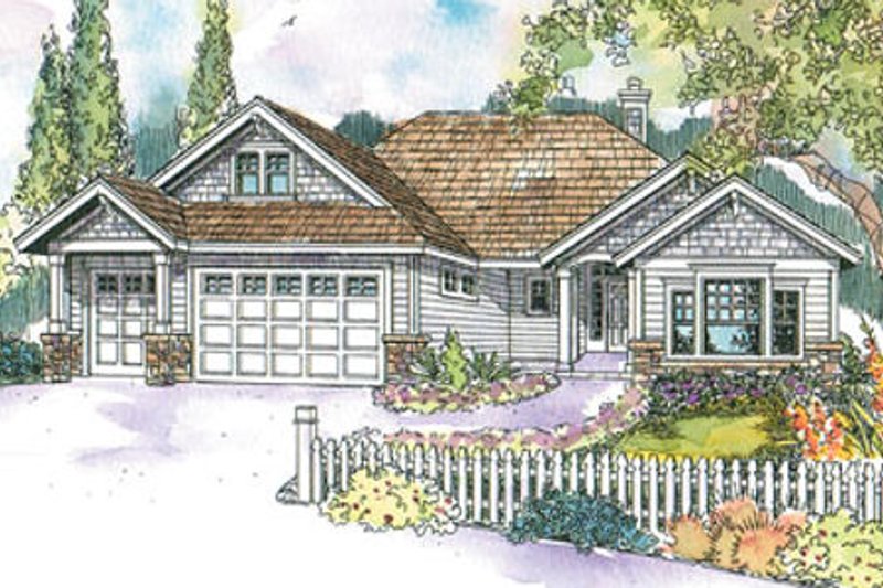 Home Plan - Craftsman Exterior - Front Elevation Plan #124-552