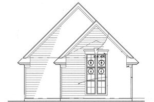 Exterior - Other Elevation for Country House Plan #120-147 - 3 bed, 2 bath