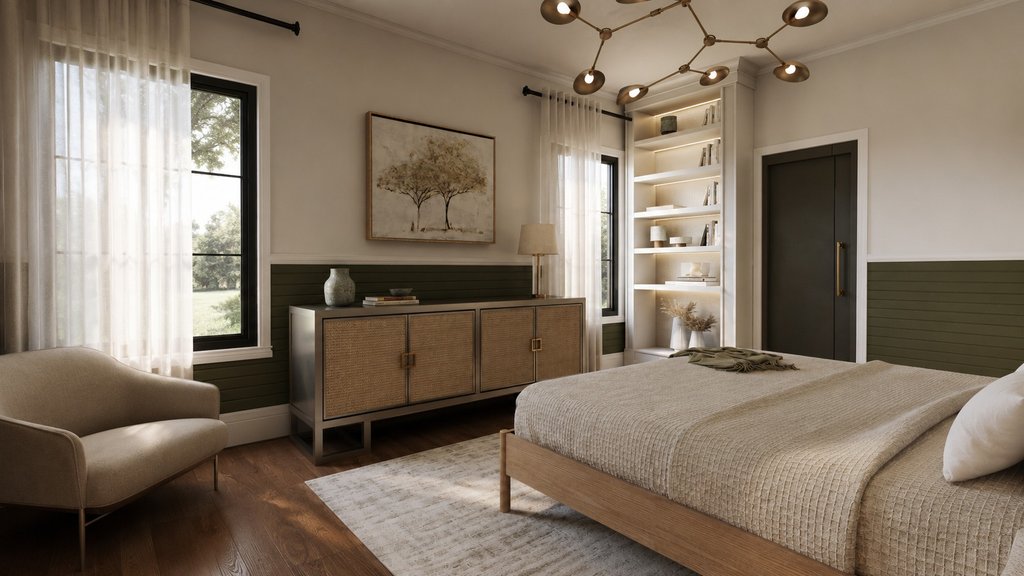 Interior - Master Bedroom 1 for Barndominium House Plan #1064-313 - 5 bed, 3 bath