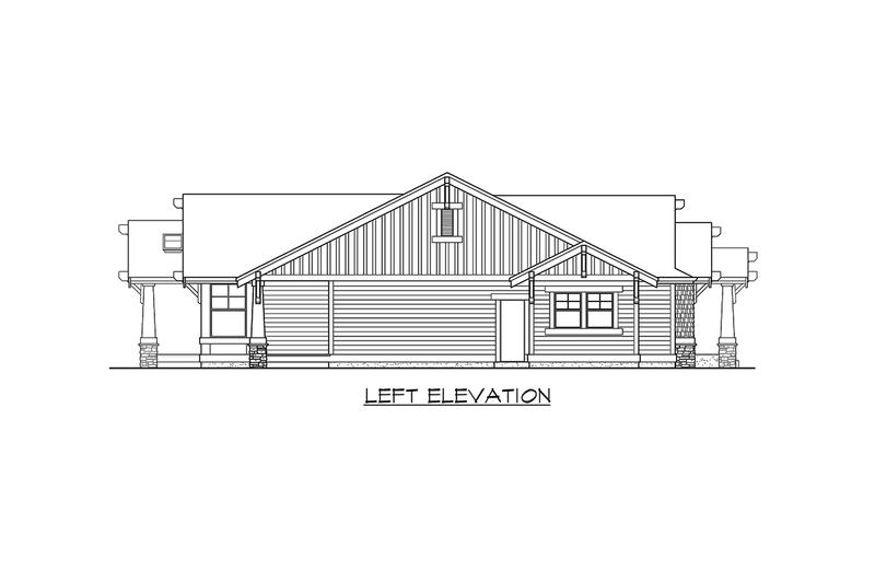 Home Plan - Exterior - Other Elevation 1 for Craftsman House Plan #132-201 - 2 bed, 2 bath