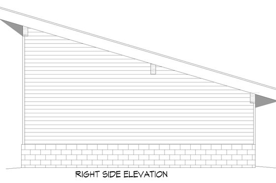 Exterior - Other Elevation 1 for Contemporary House Plan #932-465, 0 bath